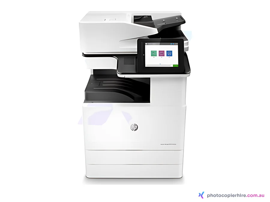 HP E82550 photocopier, the same body family as the HP LaserJet Managed MFP E725 series, for hire, rent or sale in Brisbane