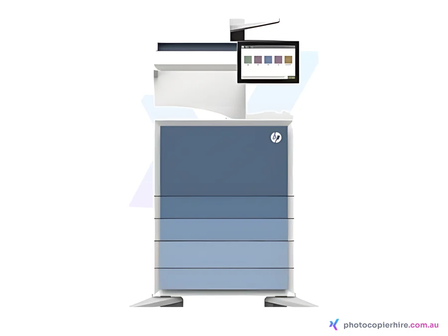 HP E78625 photocopier, the same body family as the HP Color LaserJet Managed E786, for hire, rent or sale in Brisbane