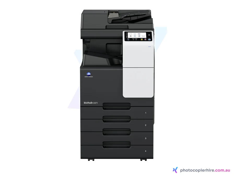 Konica Minolta bizhub C287 photocopier, the same body family as the Konica Minolta bizhub C227, for hire, rent or sale in Brisbane