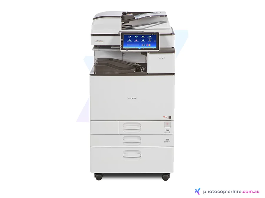 Ricoh MP C2004ex photocopier, the same body family as the Ricoh MP C2504, for hire, rent or sale in Brisbane